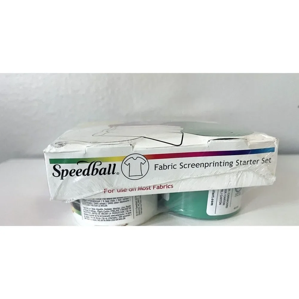 Speedball‎ Fabric Screen Printing Ink Starter Set, 6-Colors, 4-Ounce for...